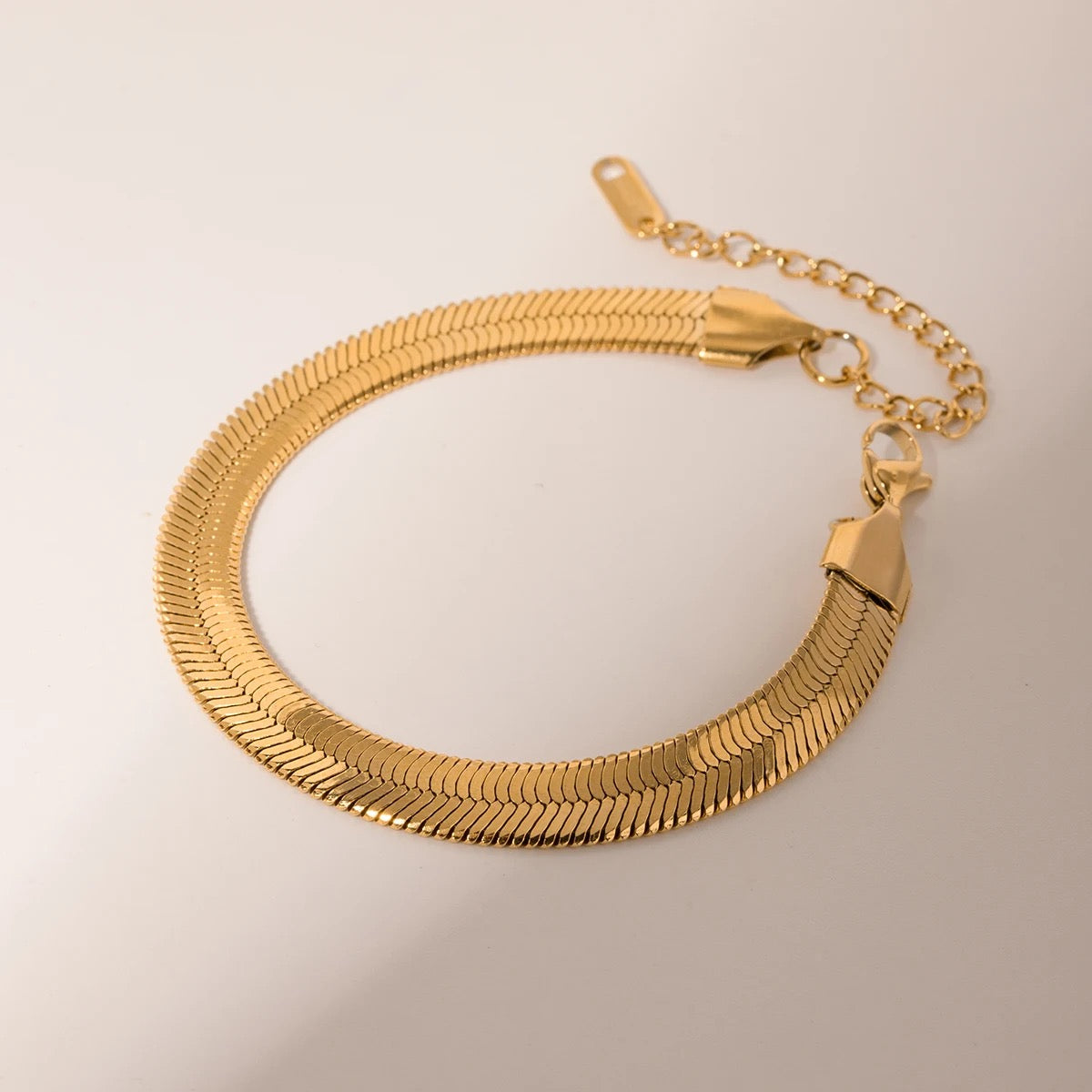 Herringbone Gold Bracelet
